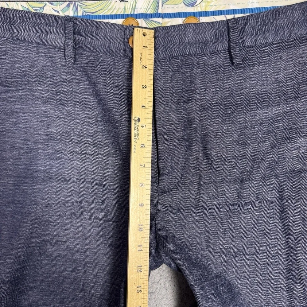 Tommy Bahama Pants Mens 42x26 Linen Herringbone Chino Trouser Suspenders Beach